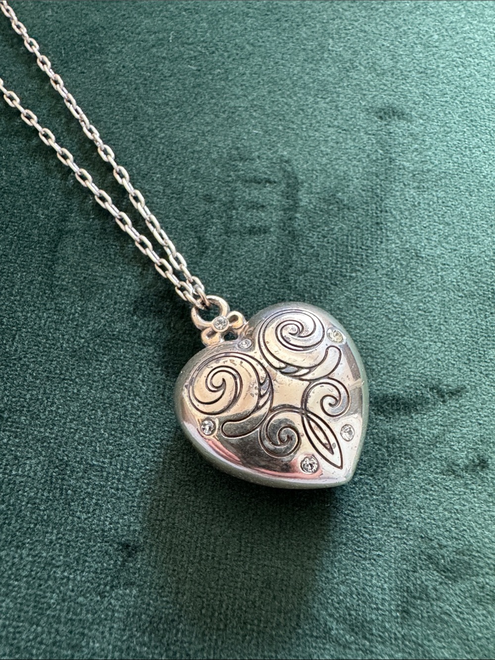 Heart Locket Pendant Necklace - Sterling Silver Vera Bradley Heart Necklace